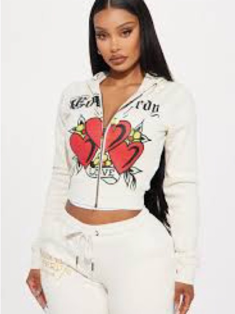 ED HARDY CROP SWEATSHIRT